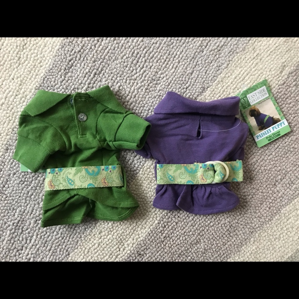 Dog dress (belted polo)